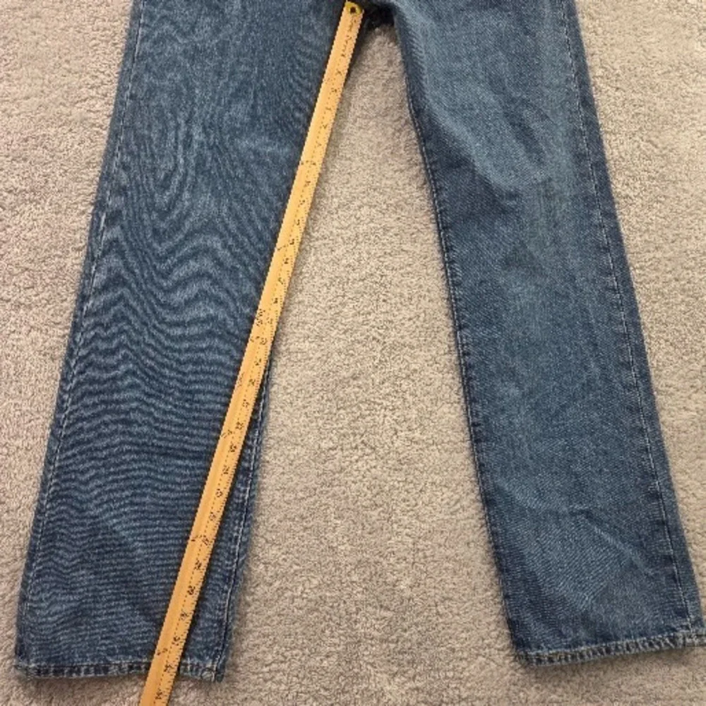 Levis 501 Jeans Men 36x34 Blue Denim Straight Leg Hidden Button Fly Original Fit